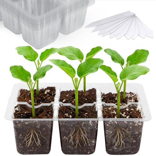 Bonviee 10-Pack 6-Cell Seed Starter Trays