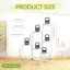 iDavosic.ly 6-Tier Corner Plant Stand, Metal Indoor Outdoor Flower Display Shelf, Folding Tall Wrought Iron Orchid Rack for Patio Balcony Garden and Living Room - White 2