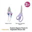 Fiskars 2-Piece Pruning & Veggie Shears Set - Explore Collection Garden Tool Kit with Stainless Steel Blades 2