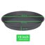 Bleuhome 4 Pack of 19 Inch Plant Saucers - Heavy Duty Deep Plastic Drip Trays for Indoor & Outdoor Pots, Round Flower Pot Drainage Trays and Bird Bath Bowls, Cement Gray 2