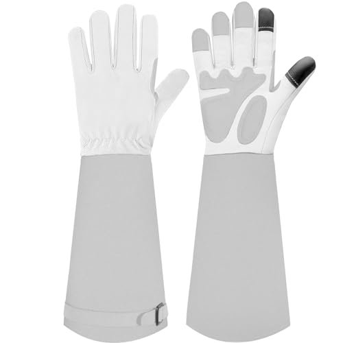 SLARMOR Rose Pruning Gauntlet Gloves - Grey S