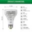 SANSI 15W LED Lampadina per Piante E27 Spettro Completo - Equivalente 200W per Giardinaggio Indoor e Piante Grasse 7