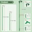 SupKing Invisible Plant Support Sticks - 16Pcs Fiberglass Orchid Stakes with Clips for Small Plants, Flowers and Seedlings (Green) 2