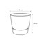 Elho Greenville Round 55 Vaso con serbatoio idrico integrato per Interno/esterno, Plastica Riciclata 100% - Verde/Leaf Green 5