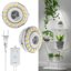 SANSI Puck Grow Light 10W Full Spectrum LED Plant Lamp with 2-Head Design and Timer 1