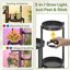iDavosic.ly 5-Tier Corner Plant Stand with Grow Light, Metal Indoor Outdoor Flower Display Shelf, Folding Tall Orchid Rack for Patio Balcony and Garden, Black 4