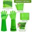 SLARMOR Heavy Duty Cowhide Leather Gardening Gloves - Thorn Proof Rose Pruning Gauntlets 2