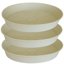Bleuhome 3 Pack Large Deep Plant Saucers - 22 Inch Heavy Duty Plastic Drip Trays for Flower Pots and Bird Baths 1