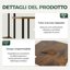Bamworld Scaffale Porta Piante 4 Ripiani in Metallo e Legno - Supporto Verticale per Interno ed Esterno, Balcone e Giardino (45x30x80cm) 6