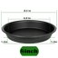 Bleuhome 2 Pack 8 Inch Plant Saucer Black- Heavy Duty Plastic Round Drip Trays for Indoor & Outdoor Flower Pots 2