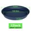 Bleuhome 2 Pack Plant Saucer and Bird Bath Bowls - 12 Inch Heavy Duty Plastic Drip Trays for Indoor & Outdoor Flower Pots 2