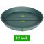 Bleuhome 2 Pack Plant Saucer and Bird Bath Bowl - 12 Inch Heavy Duty Plastic Drip Trays for Indoor & Outdoor Flower Pots 2