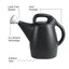 Chapin 47998 2-Gallon Watering Can with Tru-Stream Precision Nozzle, Recycled Black Plastic 3