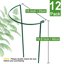 HiGift 12 Pack Metal Plant Support Stakes - Half Round Peony Cages for Indoor & Outdoor Garden Plants 2