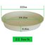 Bleuhome 3 Pack Large Deep Plant Saucers - 22 Inch Heavy Duty Plastic Drip Trays for Flower Pots and Bird Baths 2