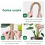 Mcbazel Supporto per Piante Rampicanti 160 cm - Palo in Fibra di Cocco Flessibile per Monstera Deliciosa e Piante da Interno 4