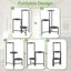iDavosic.ly Multi-Tier Corner Plant Stand, Metal Indoor Outdoor Flower Display Shelf, Folding Tall Wrought Iron Orchid Rack for Patio Balcony Porch Garden and Living Room 5