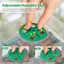 Bonviee 10 Pack Seed Starter Tray Kit with Elevated Lids and Adjustable Humidity Vents Green - 120 Cells Clear Seedling Propagation Trays for Greenhouse & Garden 4