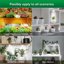 SANSI Lampada per Piante a LED 10W Spettro Completo con Doppia Testa e Timer 8