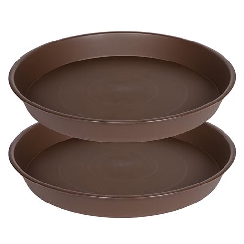 Bleuhome 12" Plant Saucer 2-Pack Chocolate