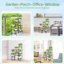 iDavosic.ly 7-Tier Corner Plant Stand, Metal Indoor Outdoor Flower Display Shelf, Folding Tall Orchid Rack for Patio Balcony and Garden, Black 3