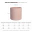 FaithLand Fiberstone Planter Cylinder Plant Pot with Drainage Hole & Plug, Indoor Outdoor Use, Terracotta Color 8" 3