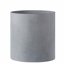FaithLand Fiberstone Planter Cylinder Plant Pot with Drainage Hole & Plug, Authentic Concrete Look, Gray 12" 1