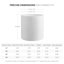 FaithLand Fiberstone Planter Cylinder Plant Pot with Drainage Hole & Plug, Indoor Outdoor Use, Matte White 10" 3