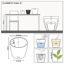 Lechuza Classico Color 21 Slate Self-Watering Small Round Planter 8.3" 4