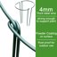HiGift 6 Pack Metal Plant Support Stakes - Half Round Peony Cages for Garden & Indoor Plants - 10 inch Wide x 15.8 inch High 3