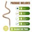 Mcbazel Tuteur en Mousse pour Monstera 150 cm - Treillis Flexible en Fibre de Coco avec Noyau en Aluminium et Accessoires 9