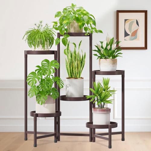 iDavosic.ly 6-Tier Corner Plant Stand - Violet Bronze