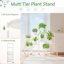 iDavosic.ly 9-Tier Corner Plant Stand, Metal Indoor Outdoor Flower Display Shelf, Folding Tall Wrought Iron Orchid Rack for Patio Balcony Porch Garden Living Room - White 4