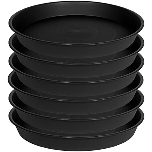 Bleuhome 10" Plant Saucer 6-Pack Black