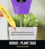 GROWIT Soil Water Monitor for Plants - Analog Soil Moisture Meter & Hydrometer for Houseplants, Indoor and Outdoor Gardening - Purple 4