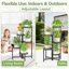 iDavosic.ly Multi-Tier Corner Plant Stand, Wrought Iron Metal Flower Display Shelf for Indoor Outdoor Use, Folding Tall Orchid Rack for Patio Balcony Garden and Living Room 7