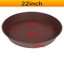 Bleuhome 3 Pack Large Plant Saucers - 22 Inch Heavy Duty Plastic Drip Trays for Flower Pots and Bird Baths 2