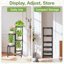 iDavosic.ly Multi-Tier Corner Plant Stand, Wrought Iron Metal Flower Display Shelf for Indoor Outdoor Use, Folding Tall Orchid Rack for Patio Balcony Garden and Living Room 9