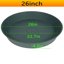 Bleuhome 3 Pack Large Deep Plant Saucers - 26 Inch Heavy Duty Plastic Flower Pot Drip Trays for Indoor and Outdoor Use 2