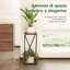 Bamworld Porta Piante a 2 Livelli in Stile Industriale - Supporto in Metallo e Legno per Interno ed Esterno 7