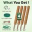 The Blooming Jungle 4 Pack 16" Moss Pole Monstera Plant Support - Stackable up to 48" Coco Coir Stakes with Installation Kit 2