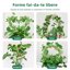 Mcbazel Supporto per Piante Rampicanti 160 cm - Palo in Fibra di Cocco Flessibile per Monstera Deliciosa e Piante da Interno 5
