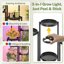 iDavosic.ly 6-Tier Corner Plant Stand with Grow Light, Metal Indoor Outdoor Flower Display Shelf, Folding Tall Wrought Iron Orchid Rack for Patio Balcony Garden and Living Room - Black 4