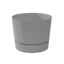 Root & Vessel Majestic Low Profile Cylinder Pot, Matte Gray, 4.5" 1