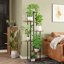 Bamworld Supporto per Piante Alto 6 Livelli - Scaffale Metallico e MDF per Interno ed Esterno, Espositore Verticale Salvaspazio per Balcone, Giardino e Soggiorno 4