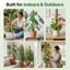 The Blooming Jungle 4 Pack 16" Moss Pole Monstera Plant Support - Stackable up to 48" Coco Coir Stakes with Installation Kit 8