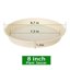 Bleuhome 6 Pack 8 Inch Plant Saucers - Heavy Duty Plastic Round Drip Trays & Bird Bath Bowls 2