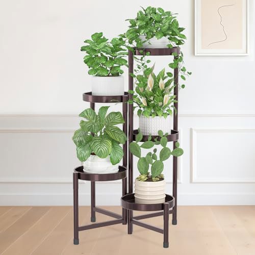 iDavosic.ly 5-Tier Corner Plant Stand - Violet Bronze