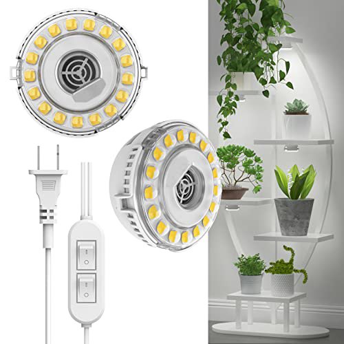 SANSI 10W 2-Head LED Puck Grow Light