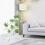iDavosic.ly 7-Tier Corner Plant Stand, Metal Indoor Outdoor Flower Display Holder, Folding Tall Wrought Iron Orchid Rack for Patio Balcony Porch Garden and Living Room - White 7